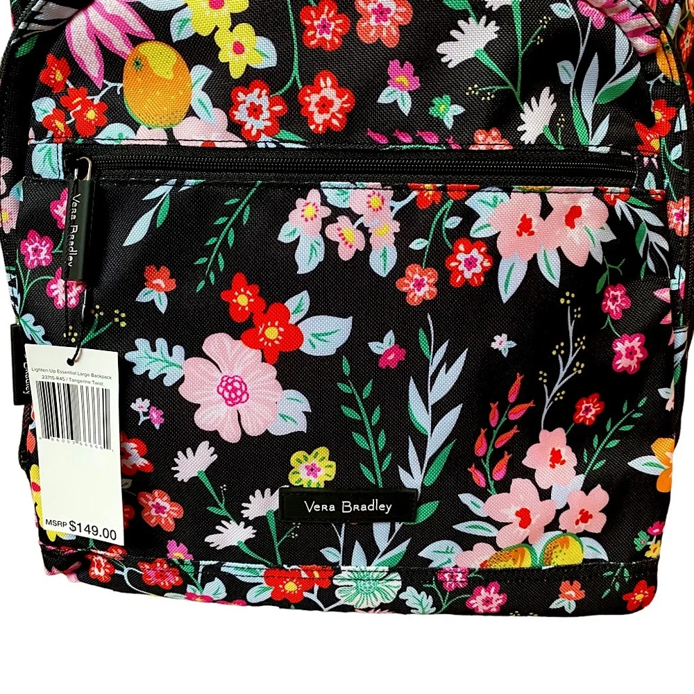 HP 🥳 🆕 VERA BRADLEY  | TANGERINE TWIST LIGHTEN UP ESSENTIAL LARGE BACKPACK